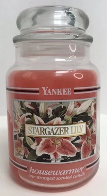 Yankee Candle STARGAZER LILY Large 22 oz Jar Fresh Scent NEW - Image 1 of 4