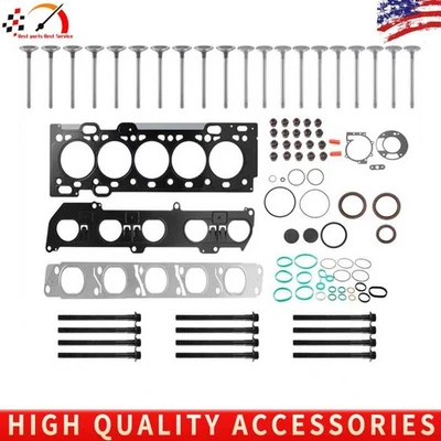 Cylinder Head Gasket Set W/ Bolts Valves For Volvo C30 C70 S40 S60 V50 V60 2.5L - Изображение 1 из 4