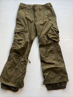 Pantalón de nieve Burton Cargo para hombre pequeño verde esquí cintura ajuste Foto 1 de 4