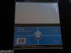 100 CLEAR PLASTIC 7" (45 RPM) VINYL RECORD ALBUM SLEEVES BAGS OUTERSLEEVES - Bild 1 von 3