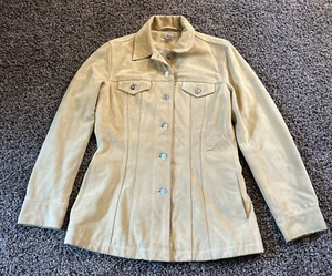 Vintage Levis Damen Medium Wildlederjacke Rindsleder Knopfleiste Jacke - Bild 1 von 8