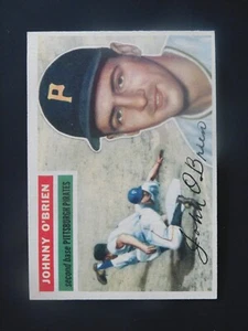 1956 Topps Baseball Card #65 Johnny O'Brien WB (EX-MT/NM) - Picture 1 of 2