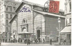 Postcard Stamped 10C Semeuse Lined Lyon Les Halles 1906 FOM - Picture 1 of 2