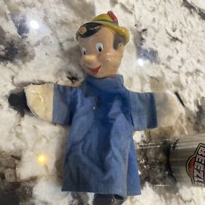 Antique Authentic Disney 1940s Pinocchio Hand Puppet - USA