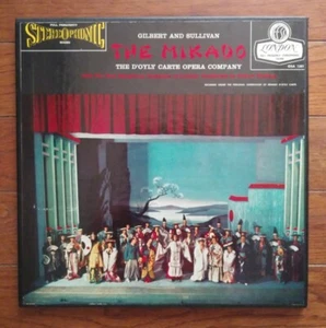Gilbert & Sullivan THE MIKADO D'Oyly Carte 2 LP London FFSS Box OSA1201 UK vinyl - Picture 1 of 4