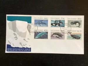 NZ 1988 Whales Ross Depenency FDC, ,Bureau FDI, Unaddressed (L125#24) - Picture 1 of 1