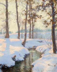 Walter Launt Palmer Brook In Winter Canvas Print 16 x 20 - Picture 1 of 4