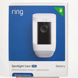 *BRAND NEW* RING Spotlight Cam PRO Battery with 2K Video Night Vision LED White - Picture 1 of 5