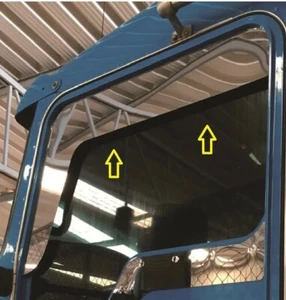 Kenworth T600 T660 T800 W900 5" Angled Chop Top Door Trim PAIR SET - Picture 1 of 3