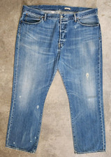 Polo Ralph Lauren Vintage 67 Mens Jeans Sz 42x32 (43x31) Straight Leg Blue Denim