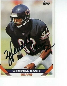 WENDELL DAVIS SIGNED 1993 TOPPS #6 - CHICAGO BEARS - Picture 1 of 1