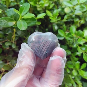 Cristal Corazón Labradorita Natural 24G Áspero Pulido CURACIÓN 10 - Imagen 1 de 12