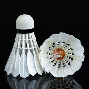 24-Pack White Goose Feather Badminton Balls Pro Badminton Training Shuttlecocks - Picture 1 of 6