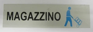 Signage plate adhesive vinyl sign warehouse 4x15 cm work new - Picture 1 of 1