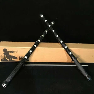 Black Widow Electric Staff Weapon Metal Cosplay Prop 66CM Black Grey&Silver Blue - Bild 1 von 12