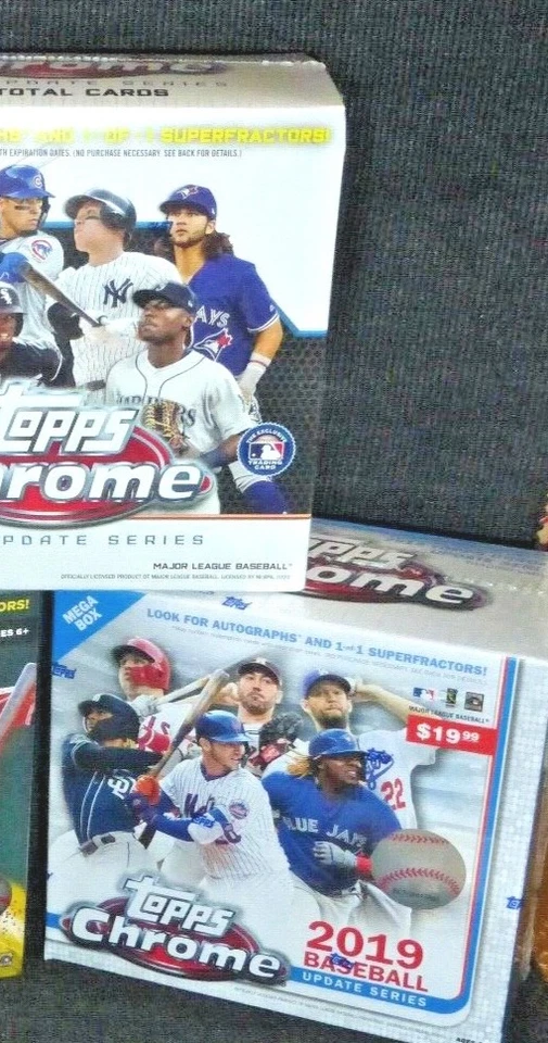 2019 & 2020 TOPPS CHROME UPDATE MEGA SEALED BASEBALL CARD BOX ~ 2 BOX LOT - Image 1 of 1