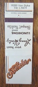 WARREN, MICHIGAN MATCHBOOK COVER: NORTOWN EMPTY MATCHCOVER LENNY HINTZ -D - Picture 1 of 1