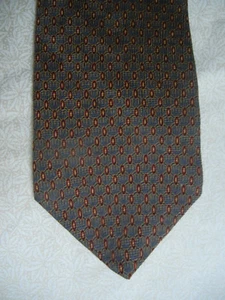 NEO by BILL BLASS Herren-SEIDENKRAWATTE GOLD, GRÜN, BURGUNDERROT geometrisch gewebt - Bild 1 von 3