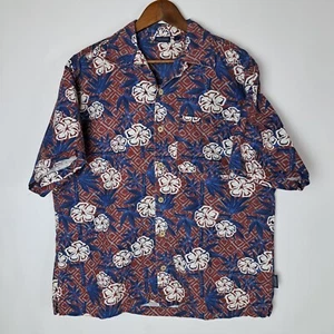 Vintage Sideout Hawaiian Shirt Mens Large Button Up Short Sleeve Floral 1 Pocket - Picture 1 of 18