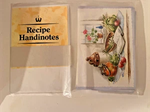 Set 10 Rezept Handinotes NOTIZKARTEN mit REZEPTEN & Umschlägen 4 verschiedene Designs - Bild 1 von 11