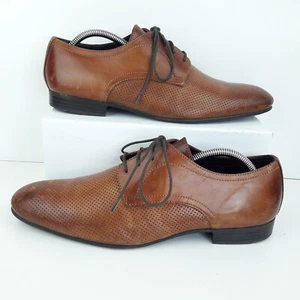 Clarks Hombres Zapatos UK 7 Marrón Tostado Cuero Con Cordones Informales Estilo Derby Adulto - Imagen 1 de 19