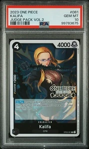 2023 ONE PIECE JUDGE PACK VOLUME 2 081 KALIFA PSA 10 GEM MINT - Picture 1 of 2