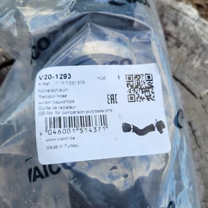 MADE IN TURKEY 🇹🇷 VAICO V20-1293 Radiator Hose Upper Coolant BMW 17127531579 - Foto 1 di 6