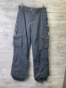 Burton Snowboarding Pants Womens Small Gray Cargo Pockets - Picture 1 of 10