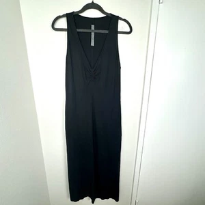 Raquel Allegra Tank Maxi Column Dress Size 2 Solid Grey Cotton Sleeveless - Picture 1 of 8