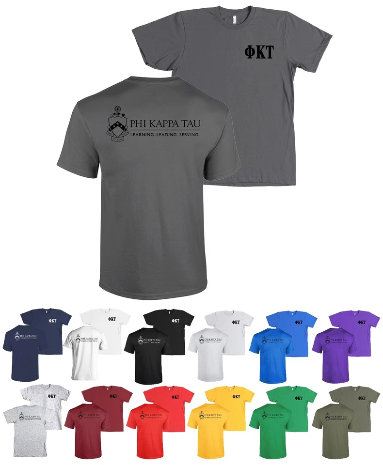 Phi Kappa Tau Fraternity Crest Bella + Canvas Shirt - NEW - Image 1 of 1