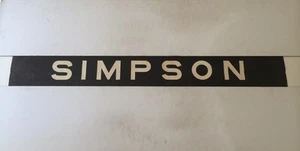 Tillings Vintage Stony Stratford 1972 Linen Bus Blind 2 40"- Simpson - Picture 1 of 1