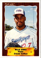 1990 CMC Willie Banks #808 Orlando Sun Rays