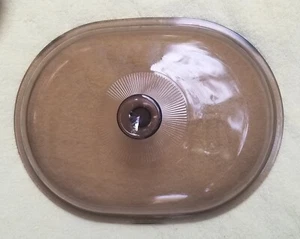 Tapa ámbar Corning Pyrex Visions V-34-C para tostador de 4 cuartos (V-34-B) - Imagen 1 de 4