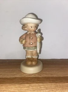 Enesco Recuerdos de Ayer Esperando el Sol S0102 Niña y Paraguas 1991 - Imagen 1 de 17