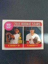2018 Topps Heritage Rafael Devers/ Kyle Martin Rookie #189