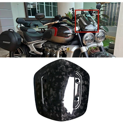 Windshield Windscreen Cover Guard Kit For Triumph Rocket 3 2020-22 Carbon Fiber Foto 1 de 4