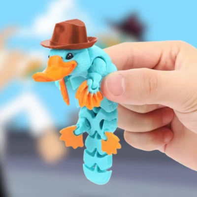 Phineas and Ferb 5.5" Mini Figure Perry the Platypus Multi Joint Cartoon TV Show - Image 1 of 4