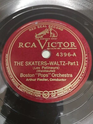 THE SKATERS WALTZ  PART ONE AND TWO BOSTON POPS FEIDLER 78rpm *Buy 2 Get 1 Free* Foto 1 de 4
