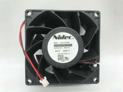 Nidec V35132-16F V35132-55RA DC24V 0.45A Inverter Axial Fan 2pin - Image 1 of 3