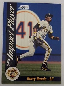 BARRY BONDS, 1992 SCORE IMPACT PLAYER #55, PIRATES - Picture 1 of 2