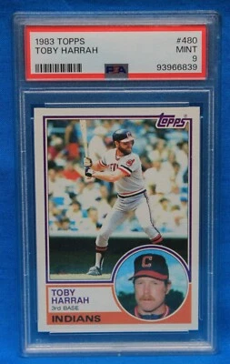 1983 TOPPS # 480 Toby Harrah PSA 9 MINT # 93966839  CLEVELAND INDIANS !!! - Image 1 of 2
