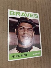 1964 Topps FELIPE ALOU #65 Milwaukee Braves Vintage Baseball Card (poor)(a)