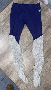 Justice sz 10 navy gray super soft cozy leggings guc - Picture 1 of 5