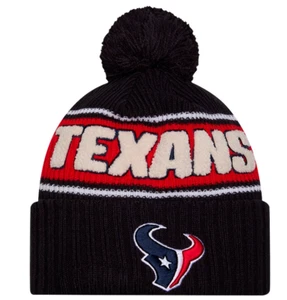 New Era Navy Houston Texans 2024 Sideline Sport Cuffed Knit Hat Pom - Picture 1 of 2