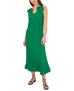 Riley & Rae Women's Tied-Shoulder Tiered Maxi Dress (Lush Green, Medium) - Picture 1 of 3