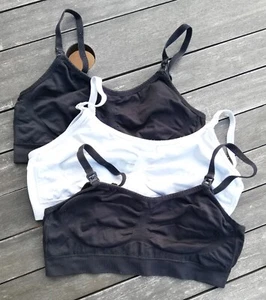 Umstandsmode, MAMA-Mode: 3 Still-BHs, schwarz + grau, Gr. M, H&M - Bild 1 von 3