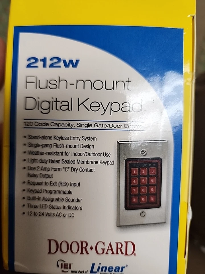 Digital Keypad Flush Mount - Image 1 of 1