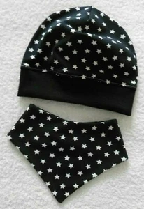 Handmade ♥ Gorro Beanie ♥ Pañuelo ♥ Juego de 2 piezas ♥ Estrella  - Imagen 1 de 2