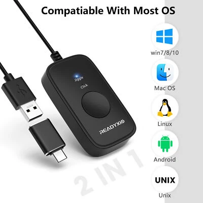 Mouse Jiggler Mouse Mover Clicker 2 in 1 USB Port Keep PC Awake With Type-c - Image 1 of 4