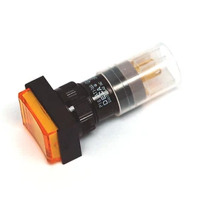 1pc DECA Socket type Push button Switch P16LAT1-1ab SPST Alternate Lamp= 24V 12V - Picture 1 of 8
